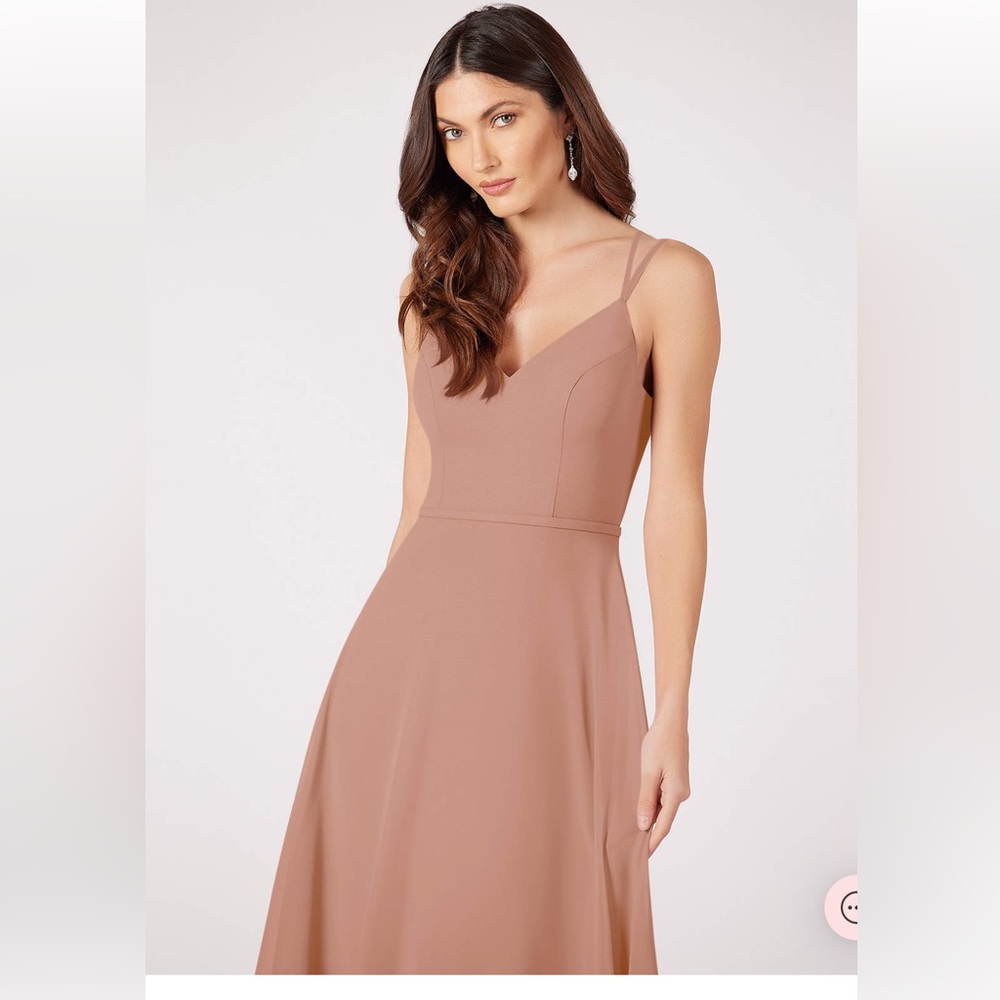 Azazie Janine Dress size 6 champagne rose